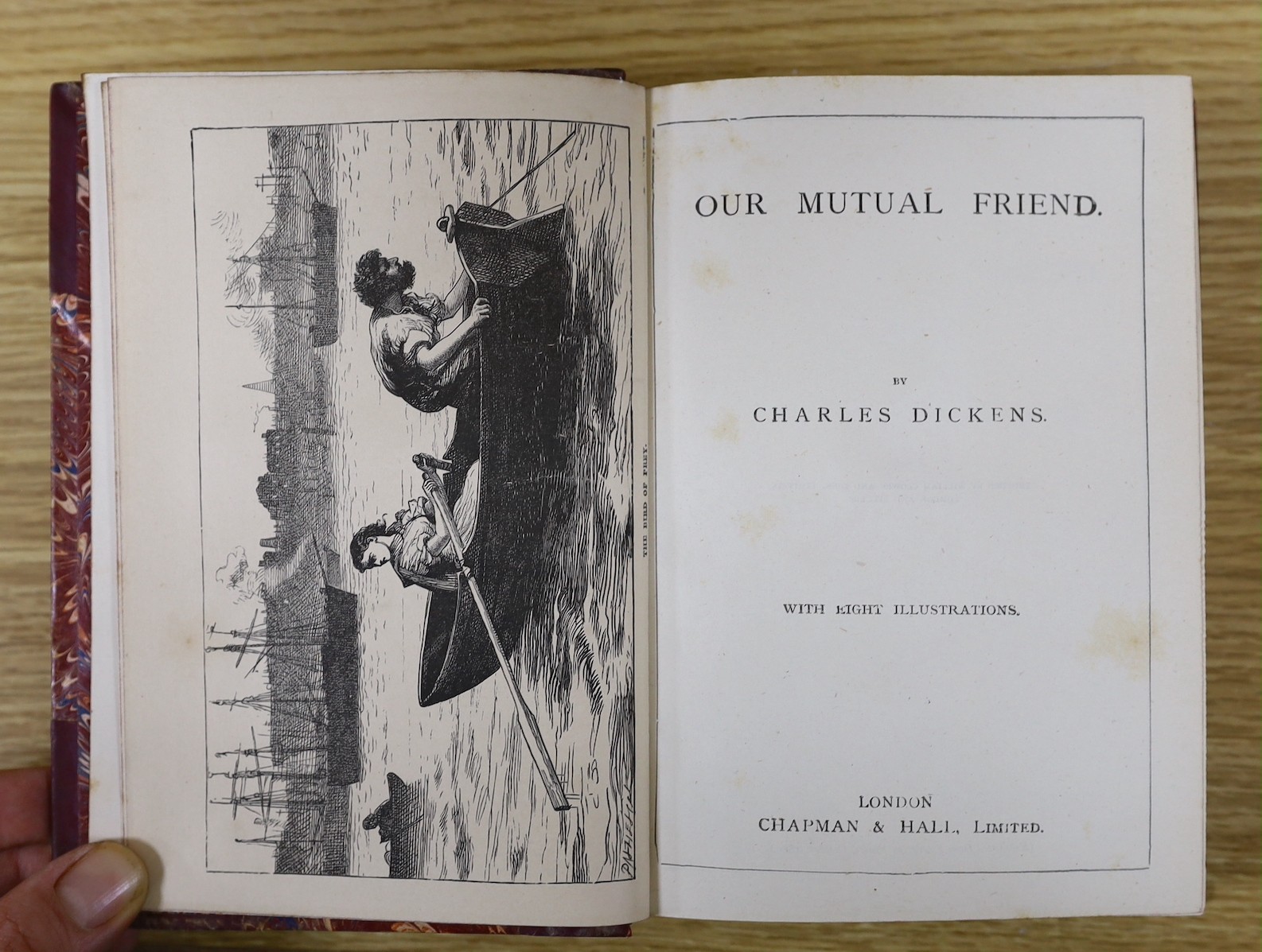 Dickens, Charles - The Works, 14 vols, 8vo, half calf, Chapman and Hall, London, 1888